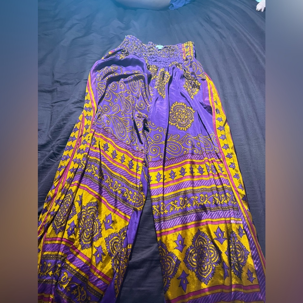 Earthbound Purple Harem Hippie Pants • Size Medium
